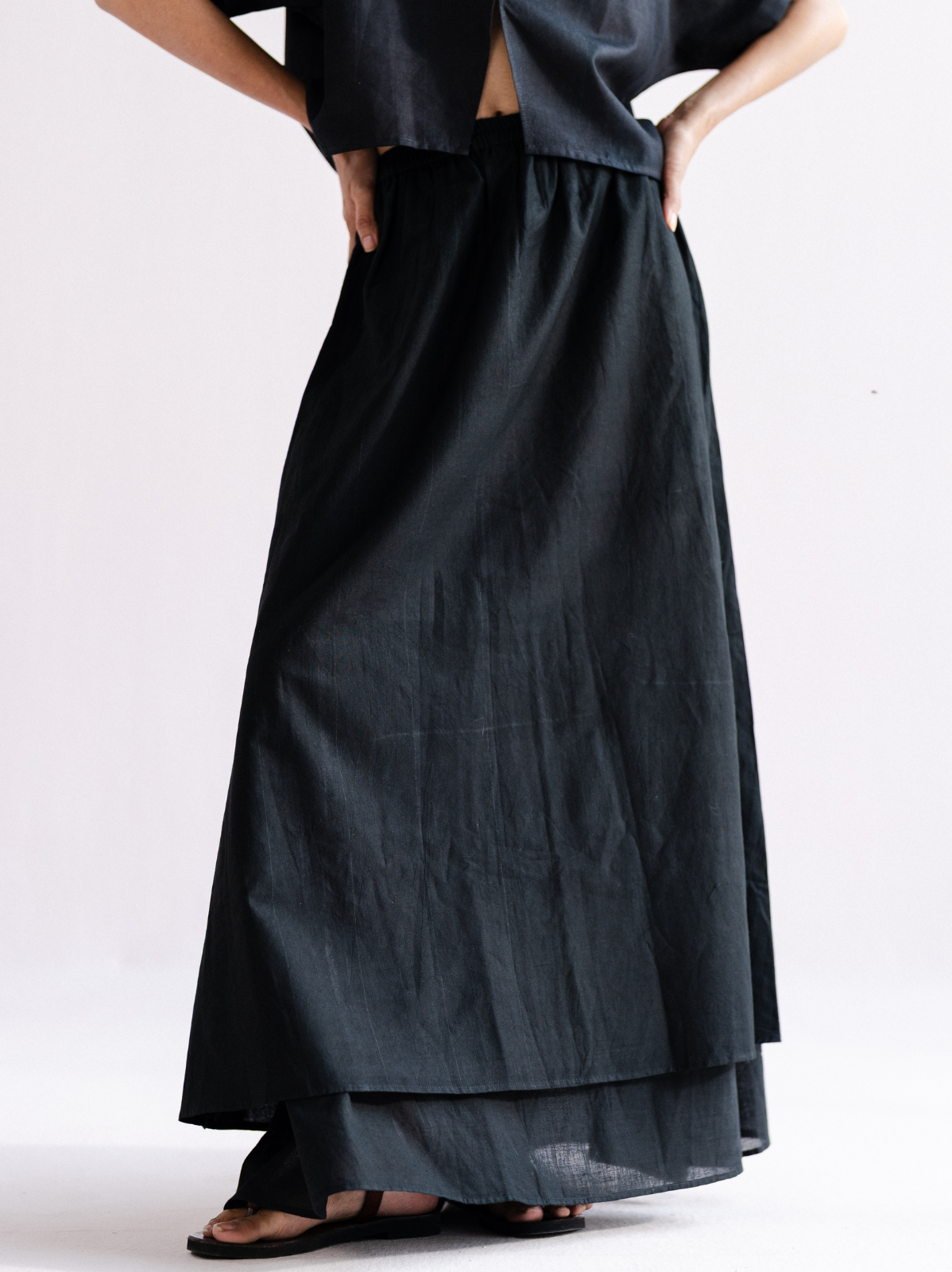Double Layer Skirt Set