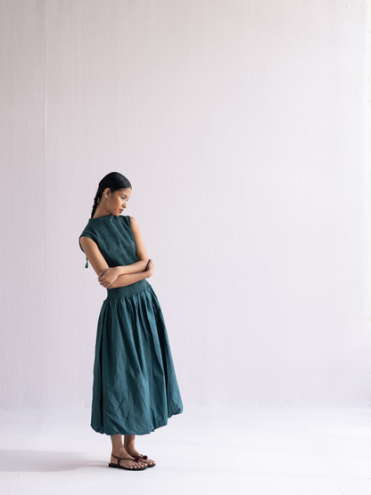Smocked Balloon Dress